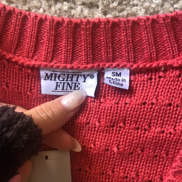 Last Chance - Red Holiday Cardigan NWT 🎀 - Picture 4 of 5